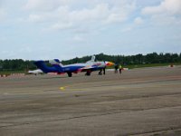 red bull  de Havilland D.H.110 Sea Vixen op bezoek in Rotterdam