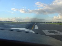 9 december 0037  lining up Runway 29 for departure Rotterdam