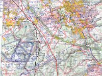 duitsland deel  De worsteling met de wolken in de zwarte lijn.  Procedure op Trier is een right turnout ( heading 090) vanwege noise abatement