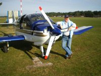 IMGP0623  Richard bij de Ecoflyer op Balen Keiheuvel